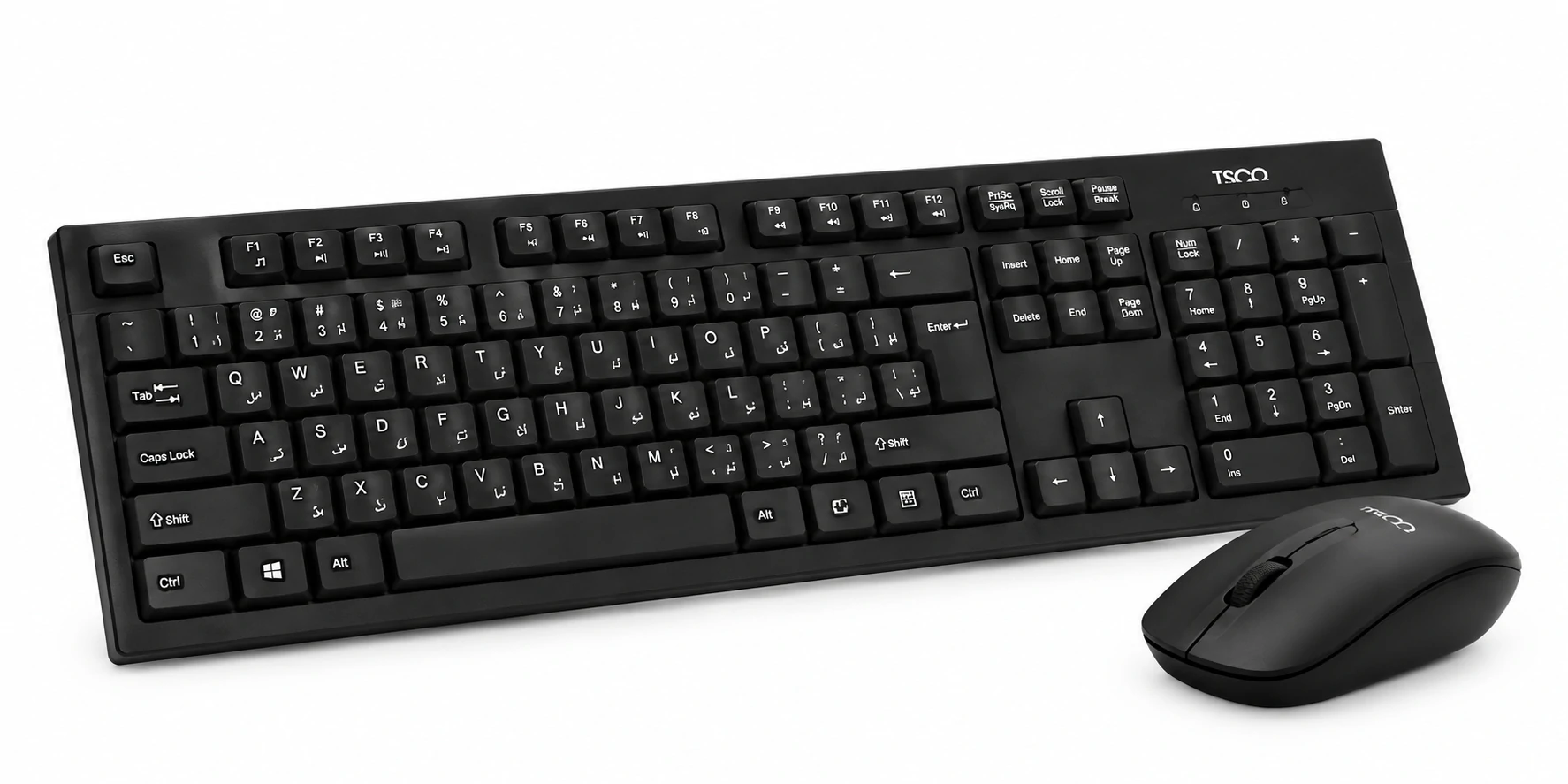 کیبورد و موس بی سیم تسکو مدل TKM 7019W 1 tsco tkm 7019w wireless keyboard mouse