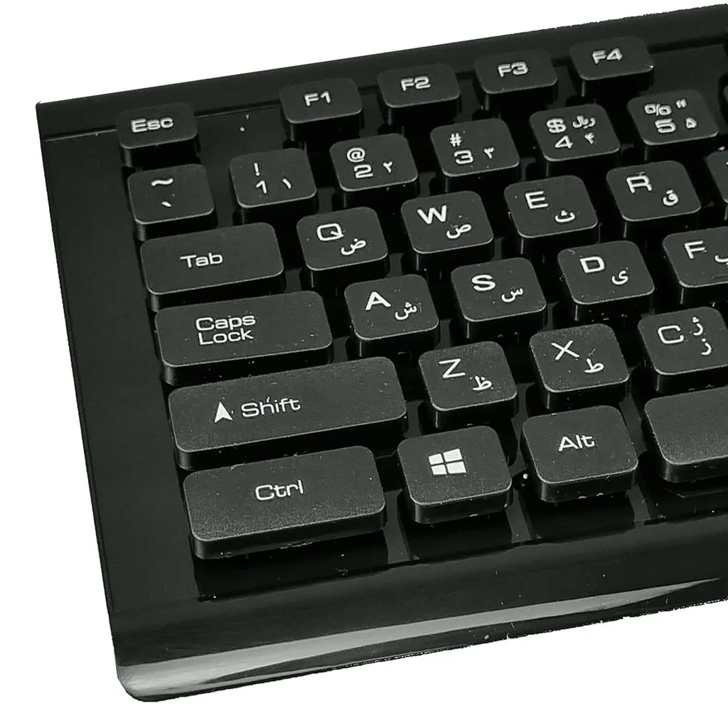 کیبورد و موس بی سیم تسکو مدل TKM 7019W 7 tsco tkm 7019w wireless keyboard zoom key