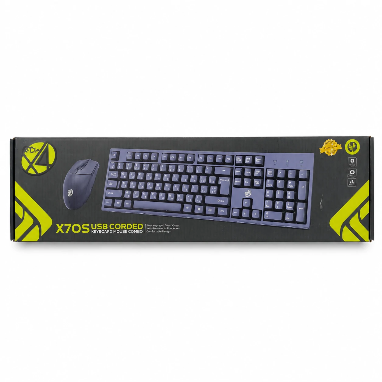 خرید و قیمت کیبورد و ماوس باسیم ایکس فور تک X70S 3 x4tech x70s keyboard mouse wire box